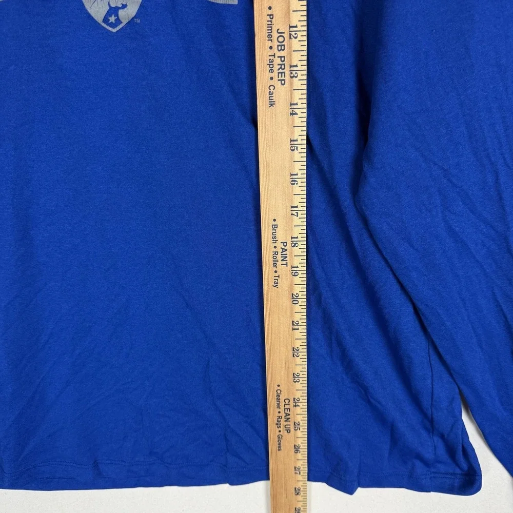 FC Dallas Shirt Mens Large Blue MLS Soccer Adidas Long Sleeve Climalite